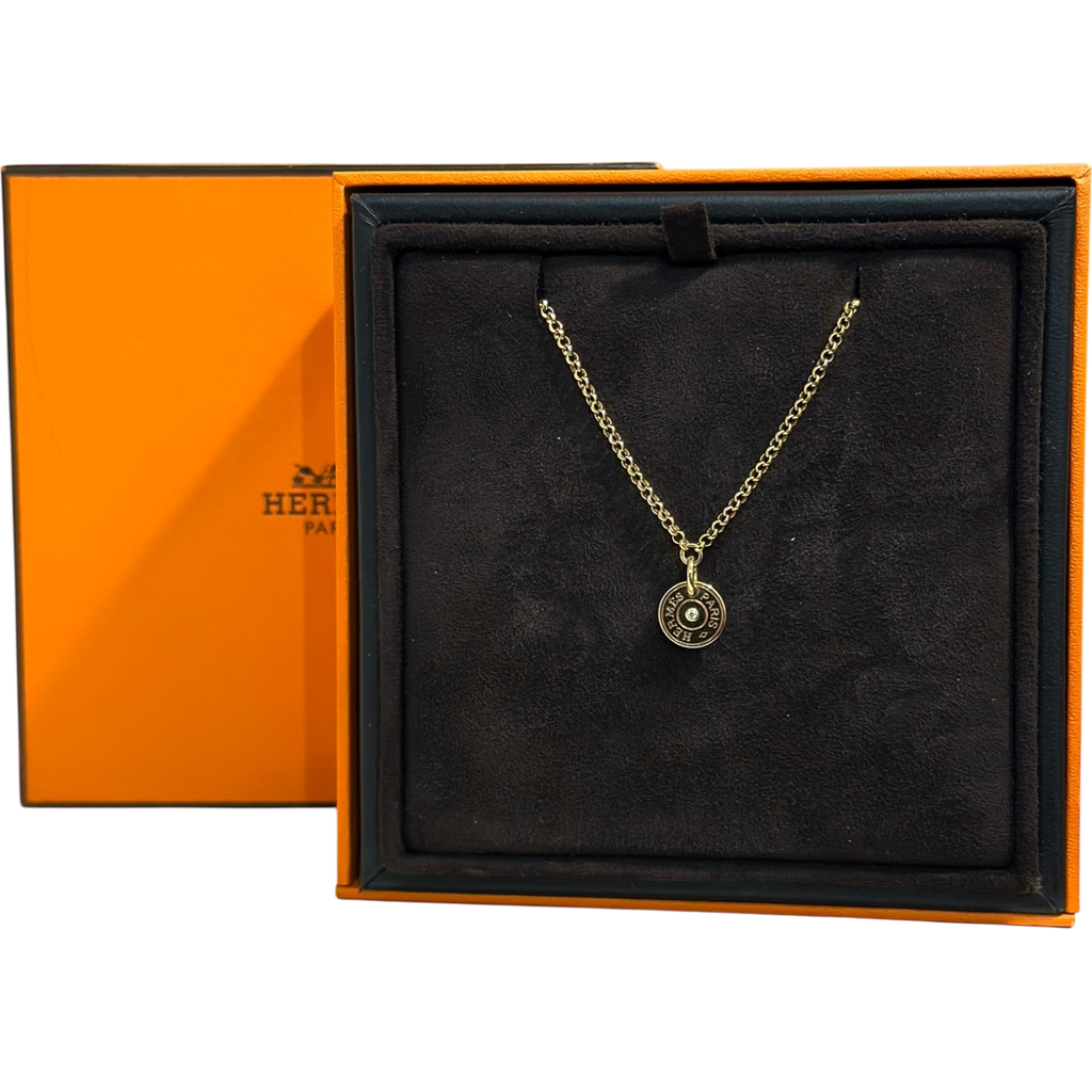Hermes Gambade 18k Pendant Necklace