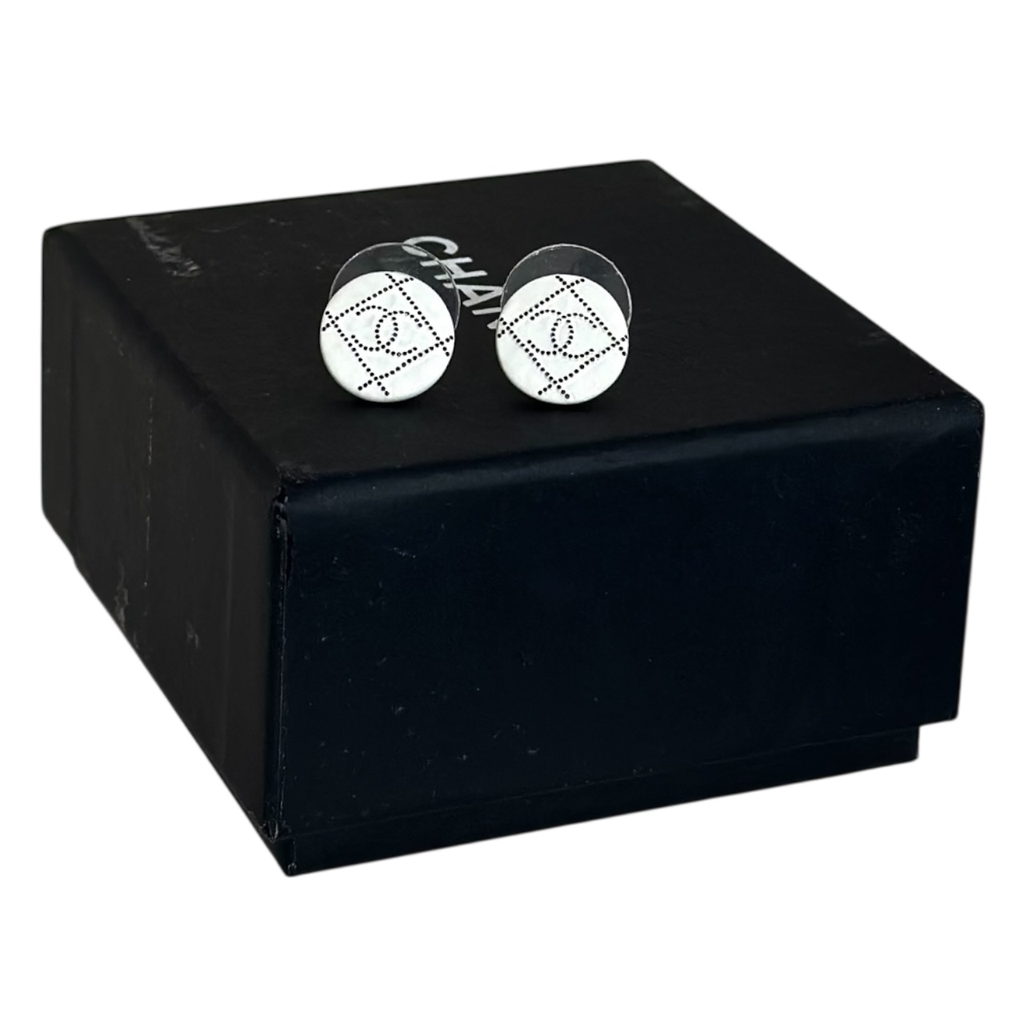 Chanel CC Resin Earrings
