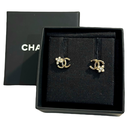 Chanel Mini CC Pearl Floral Earrings