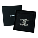 Chanel CC Crystal Pearl Brooch