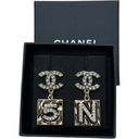 Chanel Crystal CC No.5 Earrings
