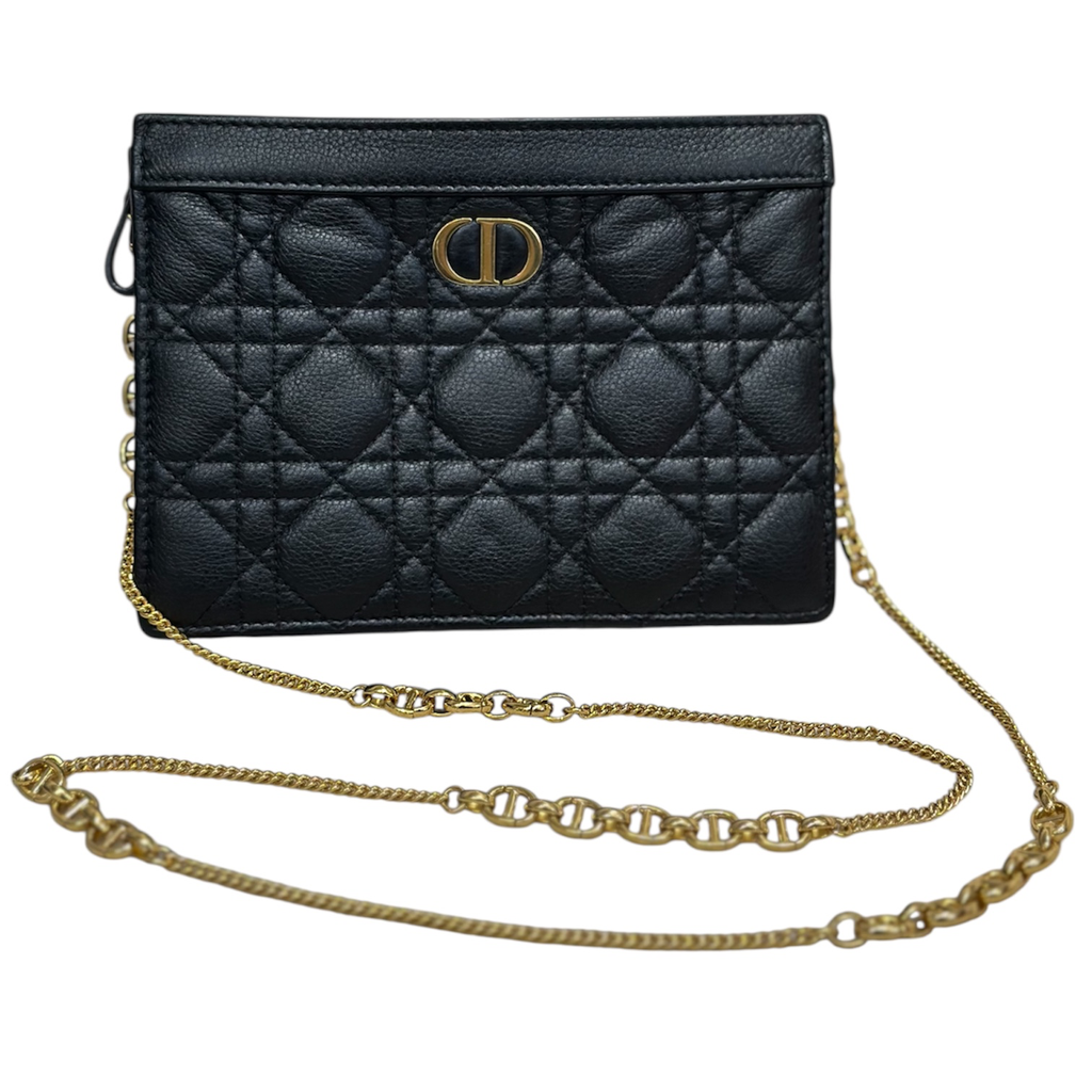 Dior Caro Pouch With Chain