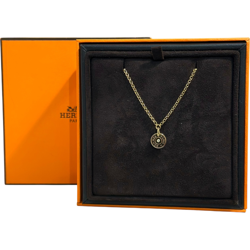 [#19K092277] Hermes Gambade 18k Pendant Necklace