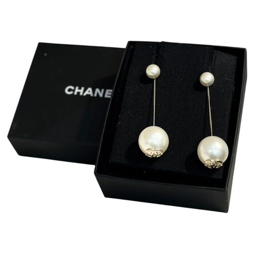 Chanel Pearl Earrings 