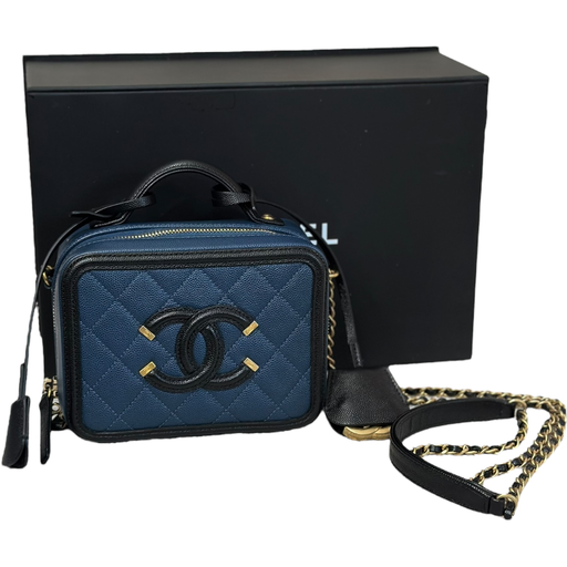 [#28584233] Chanel Filigree Vanity Case Mini