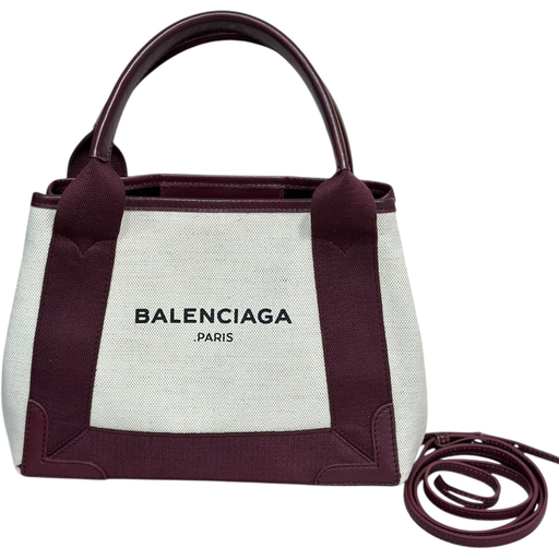 [002123] Balenciaga Cabas Tote Bag Burgundy 