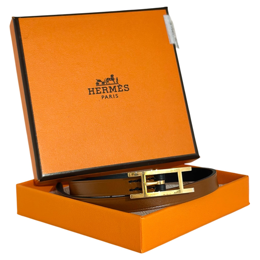 Hermes Behapi Double Tour Leather Bracelet