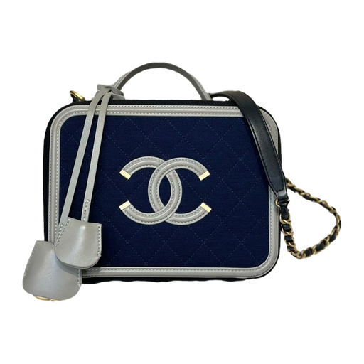 [#28620807] Chanel Filigree Top Handle Vanity Case